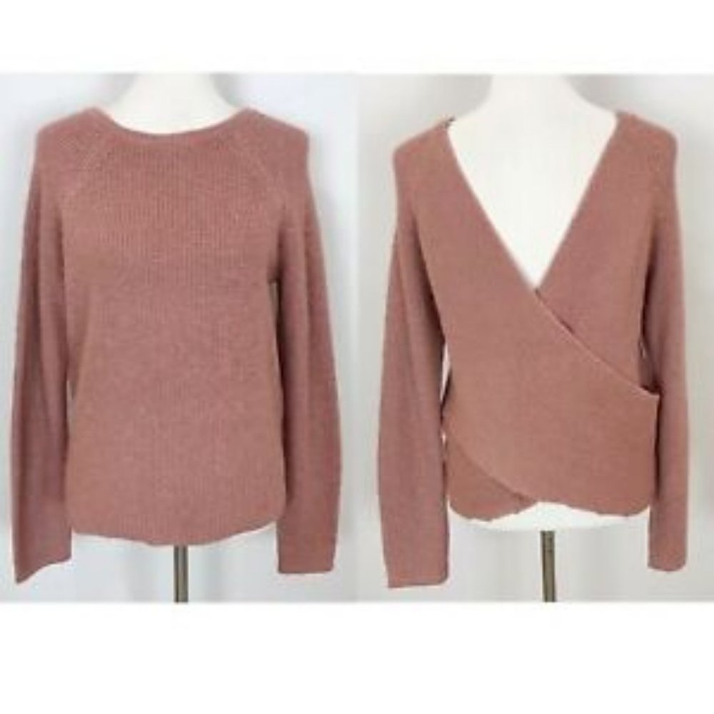 Aerie Mauve Ballet Back Sweater Size XL